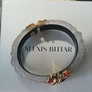 Alexis Bittar Frosted Bracelet with Gold Accents